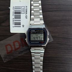Casio A-158WA-1 metal band Original Classic Chronograph Unisex Watch Alarm Date