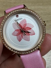 Floral Pattern Crystal Lady Watch 36mm