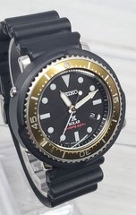 Seiko Prospex SBDN028 Solar Tuna Can Gold V147-0BZ0 Diver 200m Men Watch