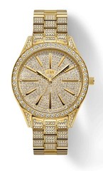 JBW J6346A Gold Diamond Pave Dial Womens Watch Swiss Movement 5ATM
