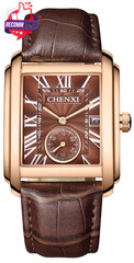 Men’s Watches Casual Retro Rectangular Waterproof Dress Analog Quartz Wrist