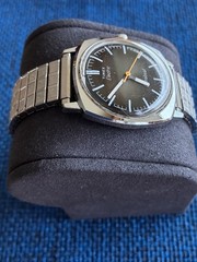 Vintage 1970s Timex Electric Dynabeat | Brown Sunburst | RUNNING | New Battery