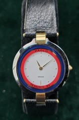 Paolo Gucci Orologi Limited Edition quartz timepiece blue, red, white gold-tone
