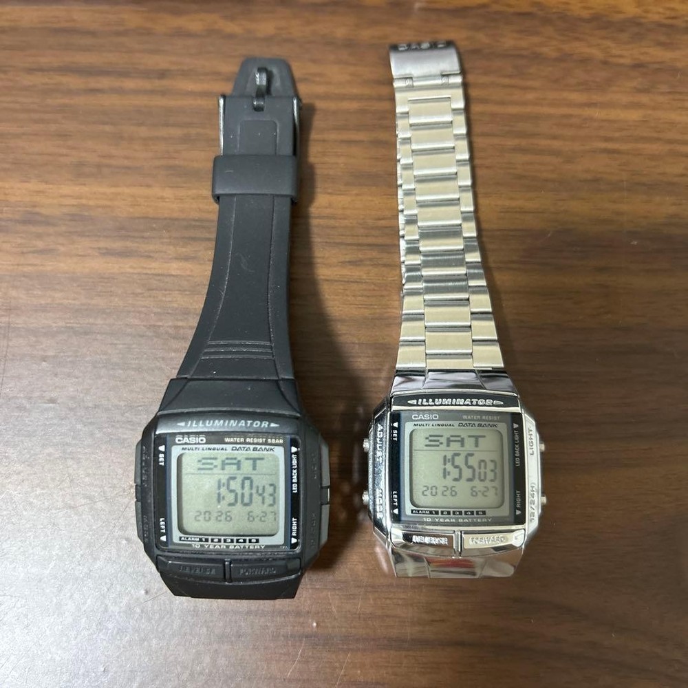 CASIO DATA BANK Watch Set of 2