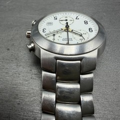 Victorinox Swiss Army Maverick chronograph Watch Men 42mm White Dial Steel READ