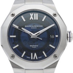 Baume & Mercier Riviera Baumatic Watch 42mm Blue M0A10616 Stainless Steel me…