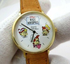 KELLOGG’S, “Rice Krispies” Snap,Cracle & Pop MENS/KIDS CHARACTER WATCH,593,L@@K!