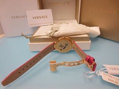 Versace Women’s VK6030013 Mystique Foulard Rose Gold Ion-Plated Diamond Watch