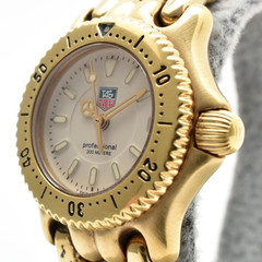 [EXC+5] Tag Heuer Professional WG1430-0 24mm Gold Date Dial Ladies Watch JAPAN