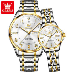 OLEVS Men’s and Women’s Watch Quartz, Diamond, Luminous, Waterproof, Day, Date