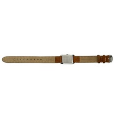 Timex Ladies Tank Quartz Off White Dial Stainless Steel Case Genuine Leather