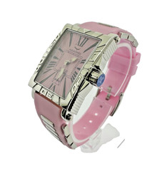 Aquaswiss Womens Pink Swiss Quartz Watch Silicone Band 63L004