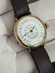 Vintage Waltham Marca Blanco Art Deco Enamel Dial GF Men’s Classic Dress Watch