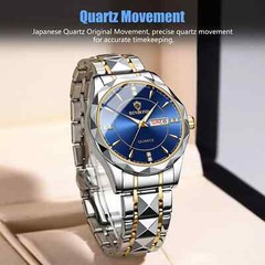 Share Waterproof Men Watch Stainless Steel Quartz Luminous Classic Business Wris