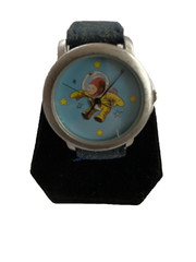 Curious George Happy Astronaut Working Quartz Nickel Tone Watch New Battery #106