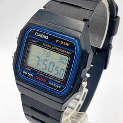 USED Casio F-91W Module 583 Digital Chronograph Watch