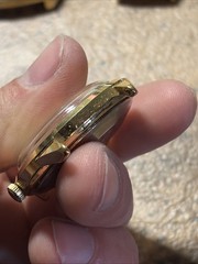 Vintage 37mm Gold Tone Timex Viscount 48861 10978 Watch 1978 Runs