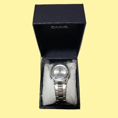 New CASIO Ana-Digi Silver Dial Stainless Steel Men’s Watch with Box No Papers