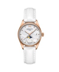 CERTINA Women Analog Quartz Casual Watch Classic Dress White Dial Waterproof Rou