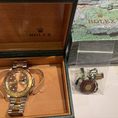 ROLEX GMT-Master II 16713 Root Beer Steel Yellow Gold 2002 with box