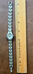 Q&Q (by Citizen) Women’s Watch Two Tone Silver With Gold Accents Bracelet