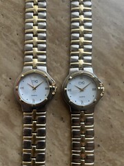 Buyer gets 2 mens EKO 2tone quartz watches USA vendor-FREE Shipping In USA