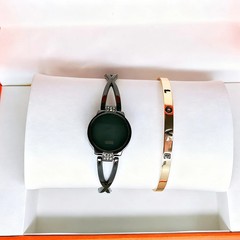 LED Electronic Watch with Bracelet for Women Girls Touch Control Screen Digital