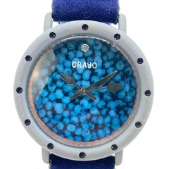 Crayo Women’s Watch 37mm Blueberry Pie Novelty Summer Blue New Battery 9″