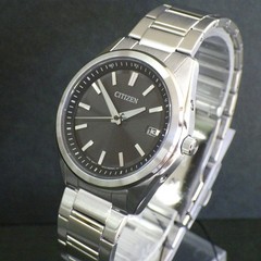 New CITIZEN Eco Drive Radio Controlled Watch AS1080 65E Solar Radio Black Dial S