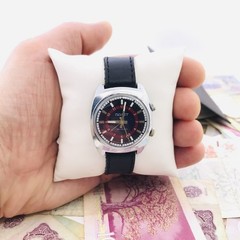 Vintage Poljot Alarm Watch USSR Soviet Blue Dial 2612.1 Manual Signal 18J