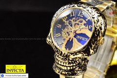 Invicta Women’s Artist Skeleton Black Dial 42mm White Silicone Band Watch