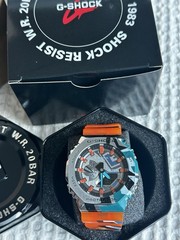 Casio G-SHOCK Octagon Orange Resin Analog/Digital Quartz 200m Watch w/ Box