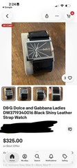 Vintage Dolce & Gabbana Women’s Watch Deco Inspired Y2K Watch-Runs Great