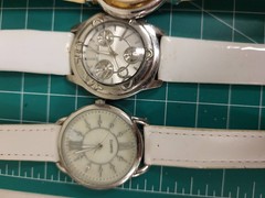 Lot 12 Mens Quartz Leather Wrist Watches Assorted Lacoste Q&Q Viesmann Repair