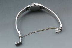 Vintage 1986 [Exc+5] Seiko Bracelet 4720-7020 Silver 19mm Quartz Ladies Watch