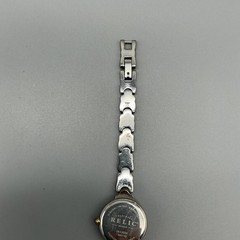 Relic ZR33034 Womens Watch 22mm Silver Gold Two Tone 30M New Battery 7.75″