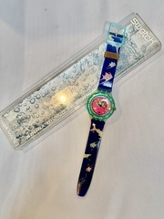 SWATCH WATCH Happy Fish Scuba SDN101 1991 New w/ Box and Papers (visible coil)