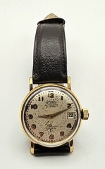 Vintage 50’s Technos 21 Jewel Automatic Men’s Watch ~ Running Great !!