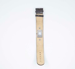 Vintage Givenchy Paris Attitude Cuff Watch Brown Croc Leather Swiss 4G