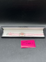 Adrienne Signature Club A Womens Pink Watch sparkle Round Face New Old Stock