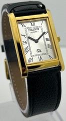 Refurbished Men’s Seiko Slim Quartz Silver Dial Japan Made Vintage Wristwatch