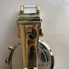 Michael Kors Parker MK6119 Wrist Watch for Women Gold & White Needs Battery Read