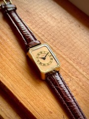 Rare Vintage Timex 1973 Women’s Dress Watch Gold Tank | Running New Band