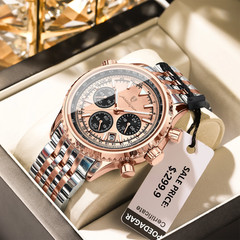 KC POEDAGAR Luxury Men’s Quartz Watch Waterproof Luminous Date Chronograph Man