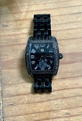 Michele Urban Mini Black Diamond Watch Noir