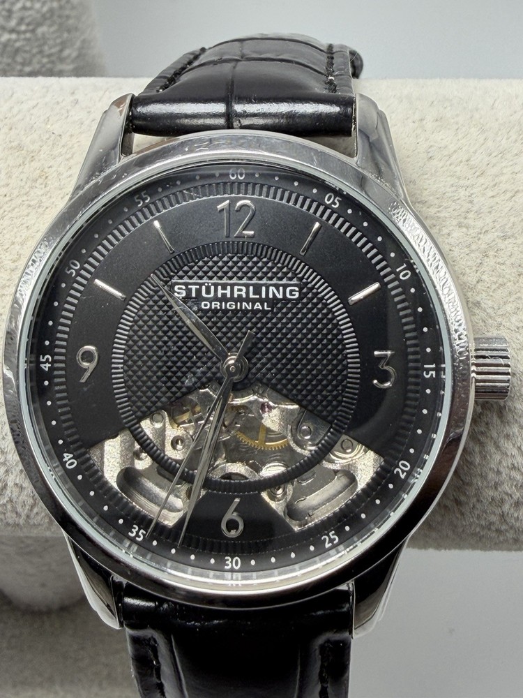 Stuhrling Original ST-9G203 Working Manual Wind Mens Watch 40MM 8.5″ Skeleton