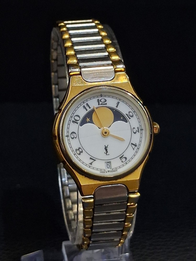 Yves Saint Laurent YSL Moonphase Ladies Vintage Watch