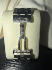 Tissot 1853 Men’s Quartz Swiss Made Sapphire Black Roman Dial Missing 4-5 links