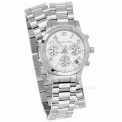 Michael Kors Runway Womens Double Wrap Chronograph Watch Stainless Steel Band
