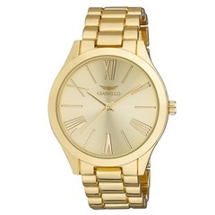 Gianello Metal Mirror Roman Numeral Dial Watch Comes in a Gift Box